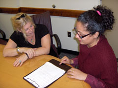 Debbie Zimmerman and Sarah Zaman